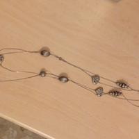 Collana lunga argentata