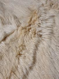 Tappeto/coperta di vera pelliccia naturale anni 80
