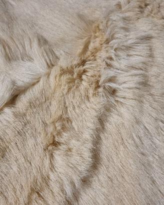 Tappeto/coperta di vera pelliccia naturale anni 80