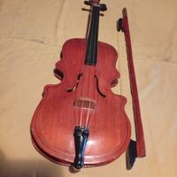 modellino violino in legno 