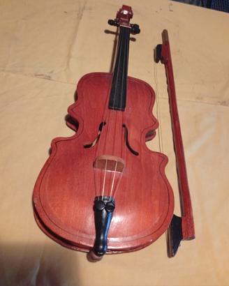 modellino violino in legno 