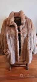 pelliccia vera visone chiaro