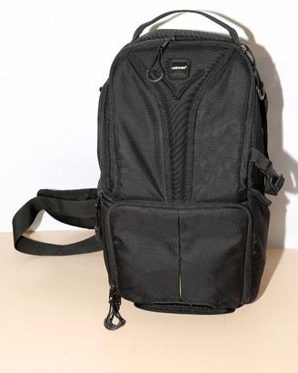 Zaino monospalla Neewer nero-verde