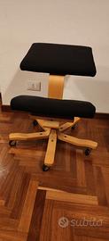 Stokke sedia con rotelle ergonomica regolabile