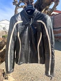 Giubbotto pelle moto donna