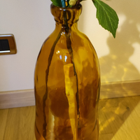 Vaso decorativo vetro arancione