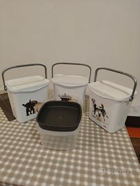4 Contenitori Cibo per cani e gatti