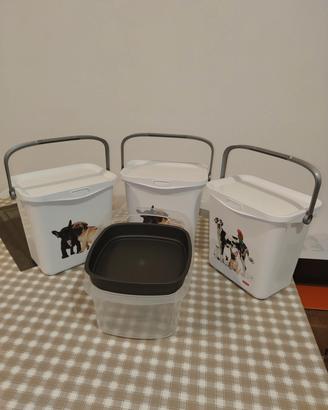 4 Contenitori Cibo per cani e gatti