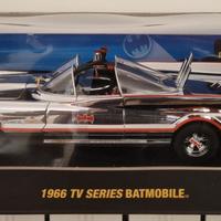 HOT WHEELS ELITE 1966 BATMOBILE CROMATA 1/18 NUOVA