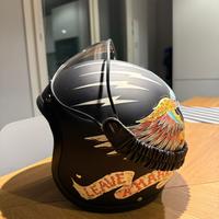 Casco Jet vintage DMD con visiera taglia S