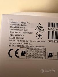 Tablet Huawei matepad pro 12.2 papermatter