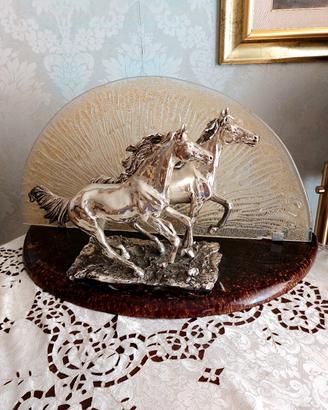 Lampada da tavolo scultura RITIRO SU ROMA 