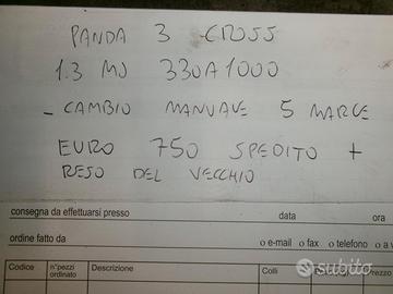 Cambio manuale 5 marce panda cross