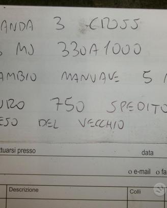Cambio manuale 5 marce panda cross