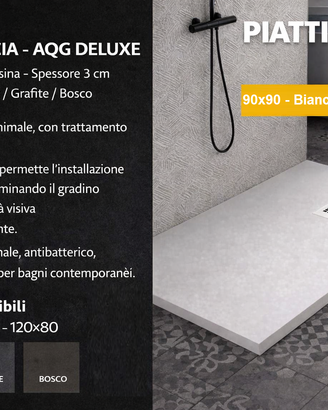 Piatto Doccia AQG Mod. DELUXE Bianco - Nuovi (Prez