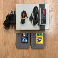 nintendo nes con 2 giochi completo