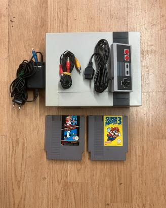 nintendo nes con 2 giochi completo