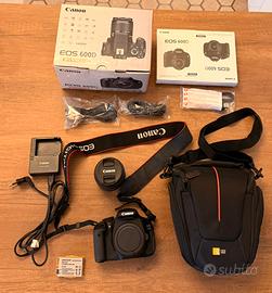 Canon EOS 600D + Kit 18-55mm + Borsa e Accessori
