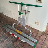 Portabici posteriore su gomma