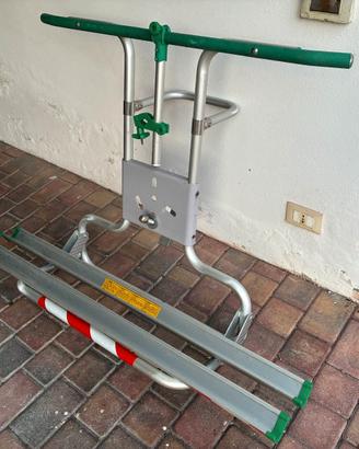 Portabici posteriore su gomma