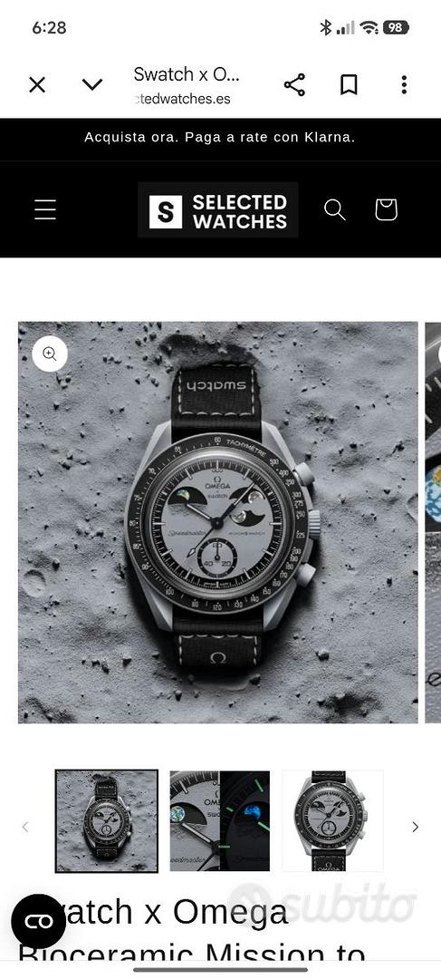 Swatch mission to eartphase omega
