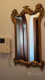 specchio vintage, effetto dorato 