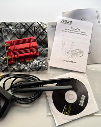 ASUS PCE-AC56 Scheda WiFi AC1300 PCI-E Dual Band