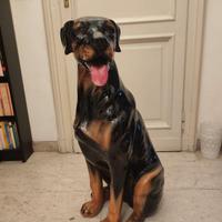 Cane rottwailer in ceramica 