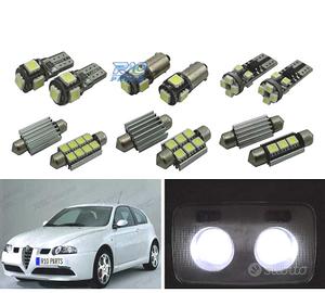 KIT 9 LAMPADE LED INTERNE PER ALFA ROMEO 147 00-10