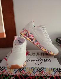 Skechers scarpe da ginnastica donna bianche