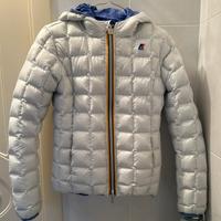 Piumino kway 14 anni double face reversibile