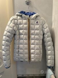 Piumino kway 14 anni double face reversibile