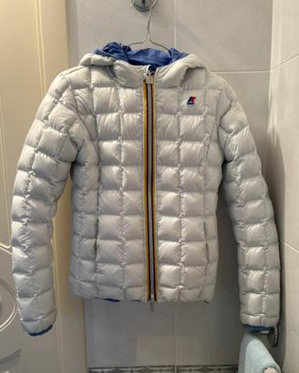 Piumino kway 14 anni double face reversibile