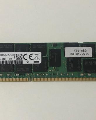 16GB DDR3 1600MHz PC3-12800 ECC per Server