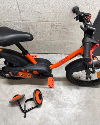 Bicicletta bambino/a Btwin 14” 3-5 anni rotelle