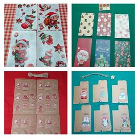 Set accessori Natale (adesivi e materiale regali)