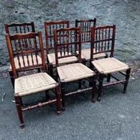 Set di 6 sedie antiche del Settecento