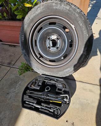 Kit ruota scorta Peugeot 208 185/65R15