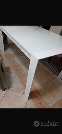 Tavolo vetro bianco