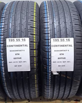 4 GOMME 195 55 16 CONTINENTAL RIF4235