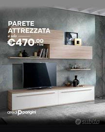 Parete attrezzata - Moderne - Colori a scelta - Pr