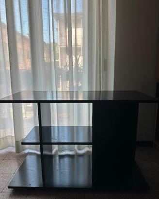 Mobile Acquario in Legno di Colore Nero, 41x100x68