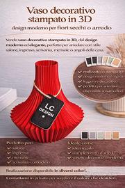 Vaso decorativo stampato in 3D – design moderno