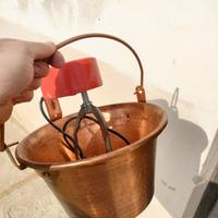 pentola in rame antica vintage