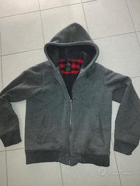 Alcott felpa tg XL uomo imbottita grigio 