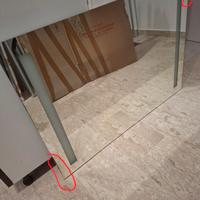 specchio per il bagno con led laterali 