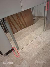 specchio per il bagno con led laterali 