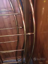 Letto matrimoniale ottone