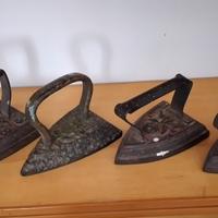 5 Ferri da stiro antichi  