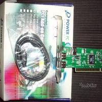 Pc card firewire pci IEEE 1394 4 porte + cavo